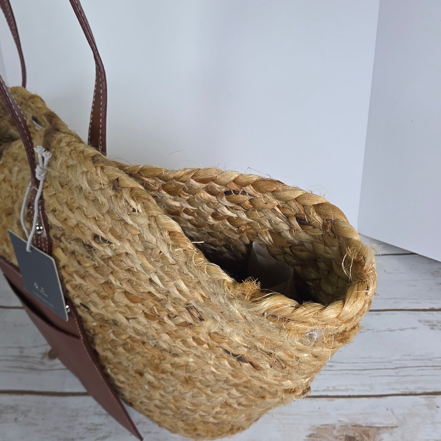 NWT New Haute Hippie Straw Woven Shoulder Bag #10781