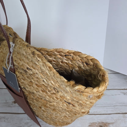 NWT New Haute Hippie Straw Woven Shoulder Bag #10781