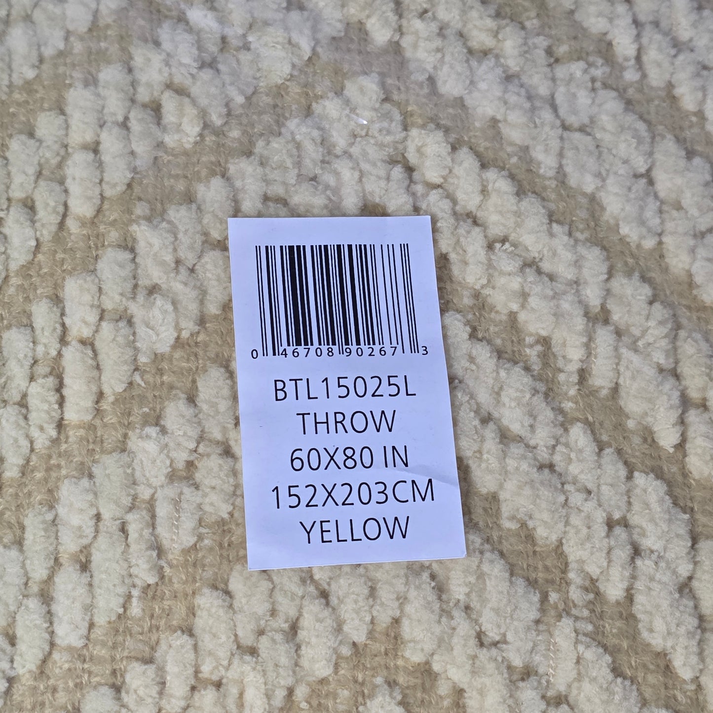 NIOP Bottilo Boon Knitted Blanket Yellow 60"x80"