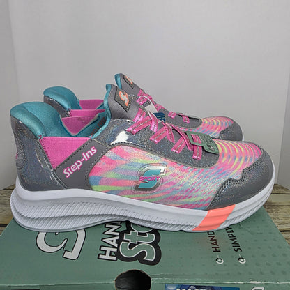 NIB New S Sport by Skechers Kristin Hands Free Step-Ins Pink Girls 4