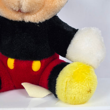 Vintage Walt Disney Plush Characters Mickey Mouse Donald Duck Goofy Pinocchio