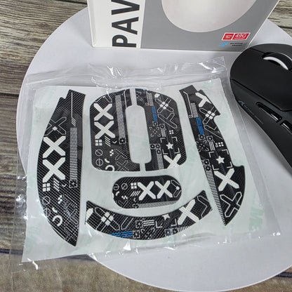 NIOB New ARTIC SHARK X3-Mouse PAW-3395 White Wired+2.4G+BT5.4 Connections