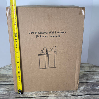 NIB New Roravilila 2 Pack Outdoor Wall Lanterns B061 15P