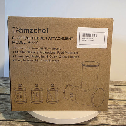 NIB New Amzchef Slicer/Shredder Attatchment Model P-001