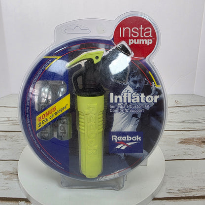 New Reebok InstaPump Inflator Kit 2 Bonus CO2 Cartridges Tennis Pro 23043P