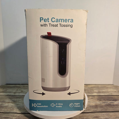 NIOB New TKENPRO 2-Way Audio Pet Camera with Treat Tossing with Night Vision