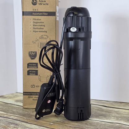 NIOB New Aqua Miracle 5-in-1 Aquarium Filter
