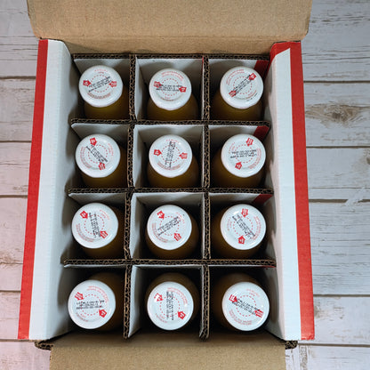 Pomona Organic Apricot Juice, Cold Pressed USDA Organic Juices, 100% Apricots, No Added Sugar, Not From Concentrate, Vegan, Kosher, Non GMO, Pasteurized, 8.4 oz Glass Bottles (Pack of 12)(Packaging May Vary)