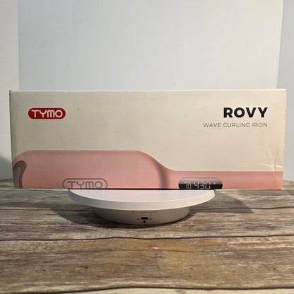 NIOB New TYMO Rovy Wave Curling Iron Pink Hair Styling Curling Iron Hair Crimper Waver - TYMO ROVY Beach Waves Curling Wand, Ionic Deep Waver Hair Curler Tool with Ceramic 3 Barrel for Women, Dual Voltage, Anti-Scald, Easy to Use, Pink, 1.25 Inch