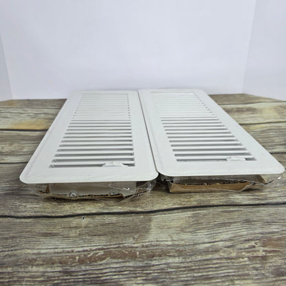 NIOB New 2 PCS White 4x12Inches Floor Vents