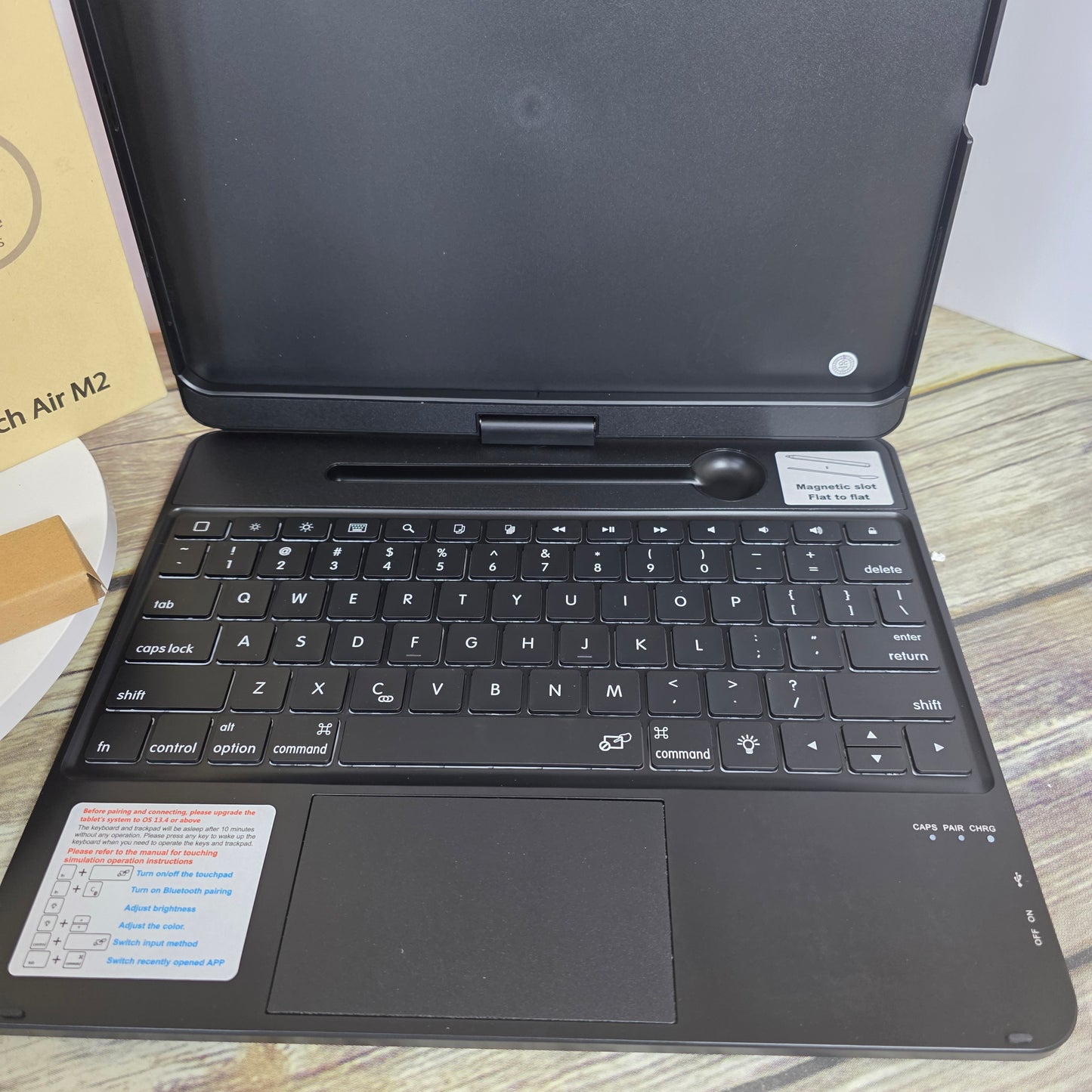 NIB New LENRICH Keyboard+Case for 12.9" Pro & 13" Air M2