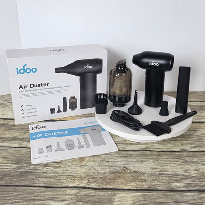 NIOP Idoo Air Duster with Attachments I-G-02 Black