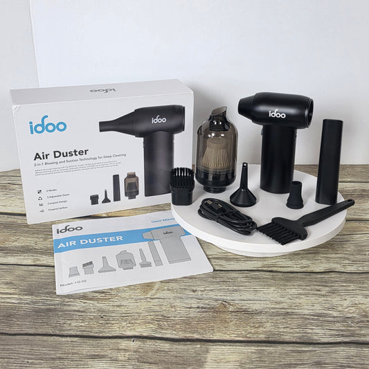 NIOP Idoo Air Duster with Attachments I-G-02 Black