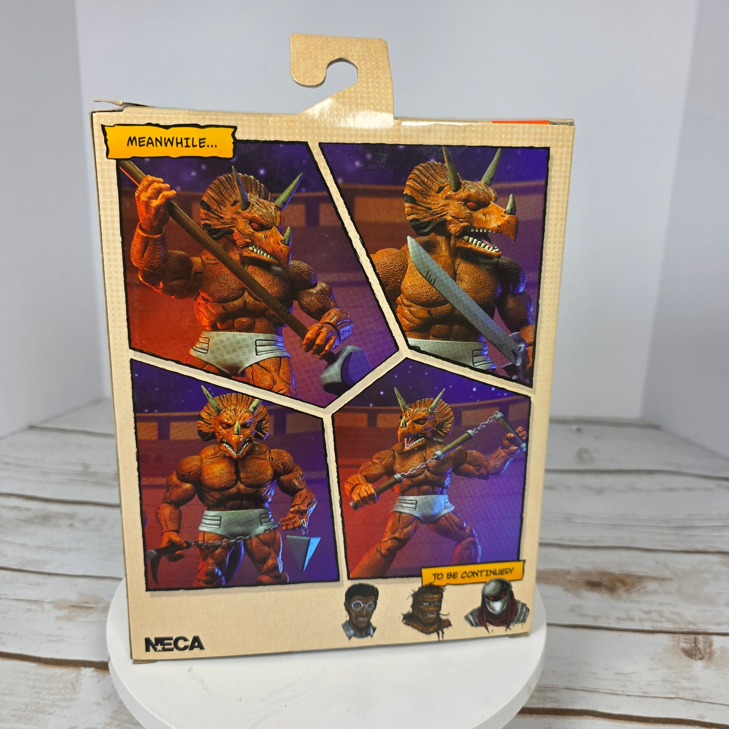 NIB New NECA Eastman and Laird's Teenage Mutant Ninja Turtles Triceration Gladiator