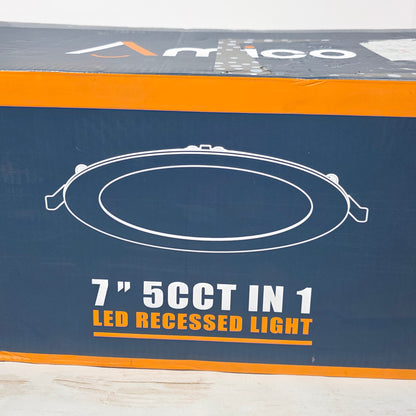 NIOB New Amico 12-Pack 7" 5CCT IN 1 LED Recessed Light A18GL011012009