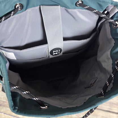 NWT New MIXI 17" Backpack Laptop Bag Abyssal Green KM5228