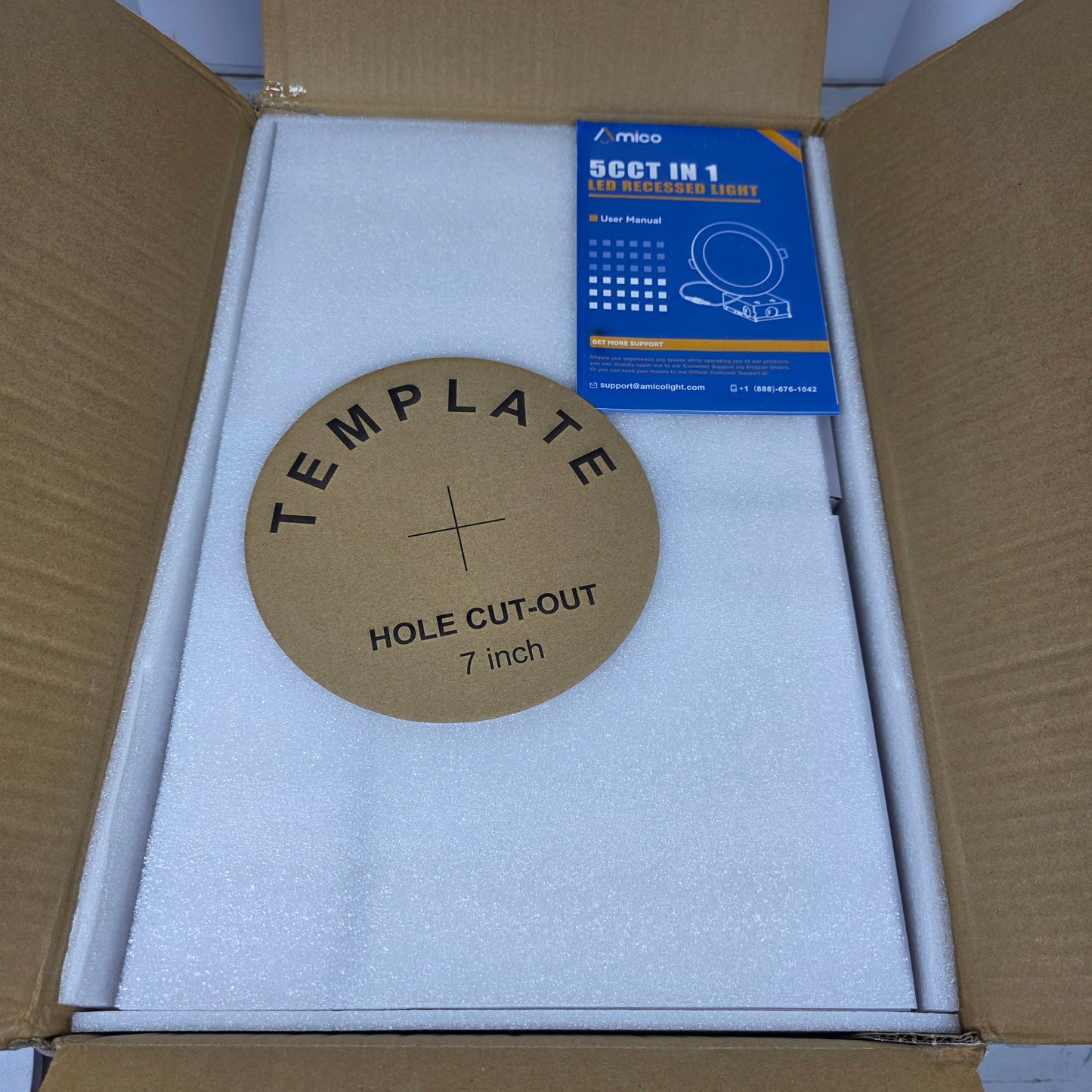 NIOB New Amico 12-Pack 7" 5CCT IN 1 LED Recessed Light A18GL011012009