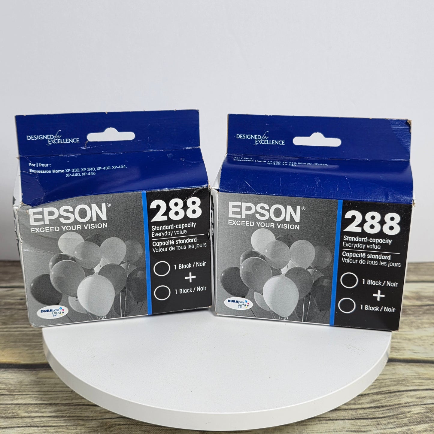 Set of 2 New EPSON 288 Standard Capacity DuraBrite Ultra Ink Cartridge 2-Packs