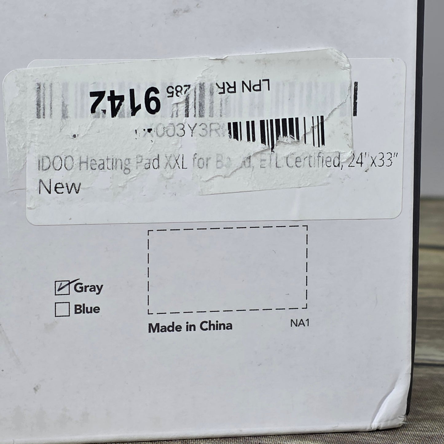 NIOB New IDOO Heating Pad XXL 24x30 Neck Shoulders Back