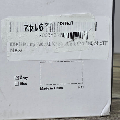 NIOB New IDOO Heating Pad XXL 24x30 Neck Shoulders Back