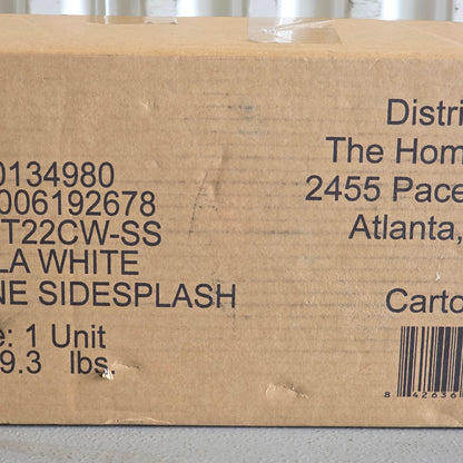 New Home Decorators CALA WHITE Engineered Stone Sidesplash ET22CW-SS