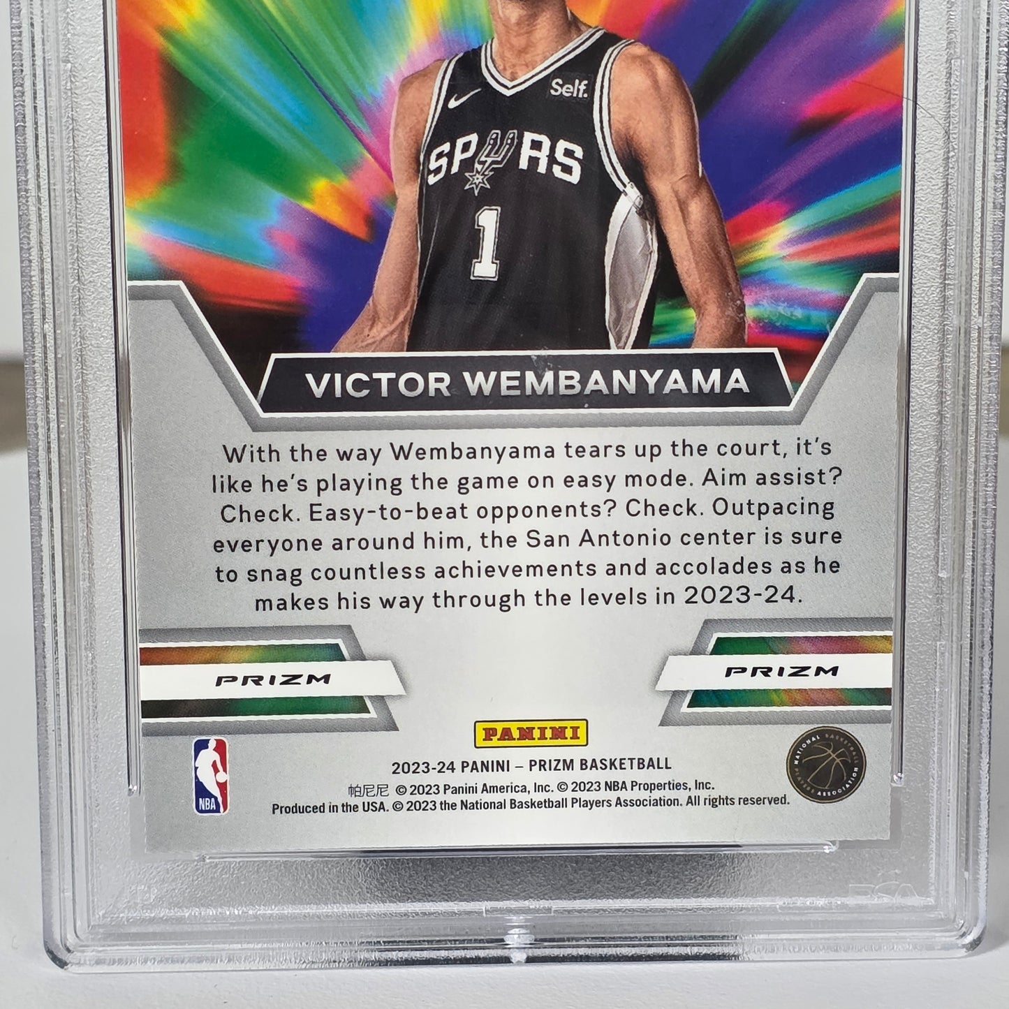 2023 PRISM Victor Wembanyama Instant Impact Silver Prism