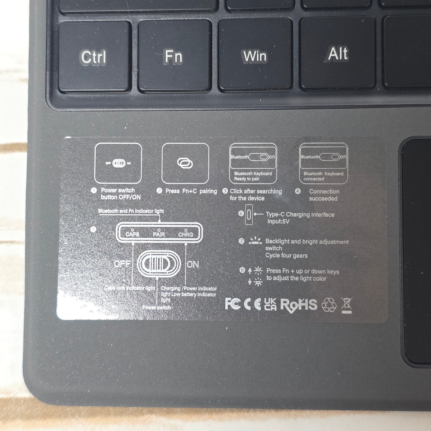 NIB New QULOSE Touchpad Keyboard for Surface Pro 8 / Pro X