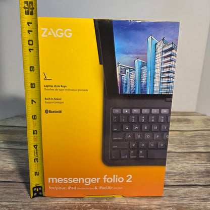NIOB New ZAGG Messeger Folio 2 for iPad and iPad Air with Keyboard and Bluetooth