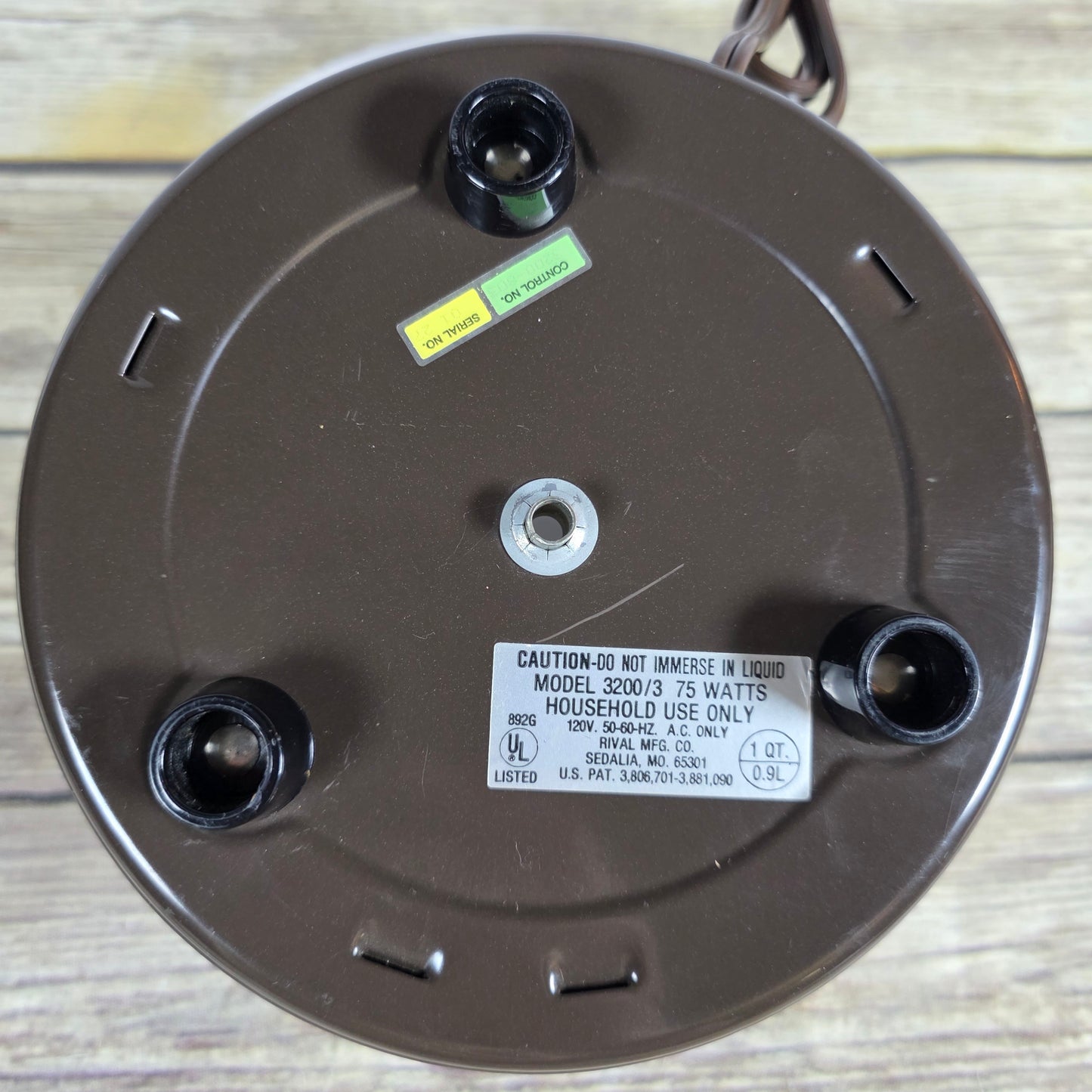 Vingage RIVAL Crock-ette Slow Cooker Replacement NO BOWL INSERT