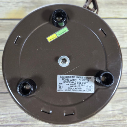 Vingage RIVAL Crock-ette Slow Cooker Replacement NO BOWL INSERT