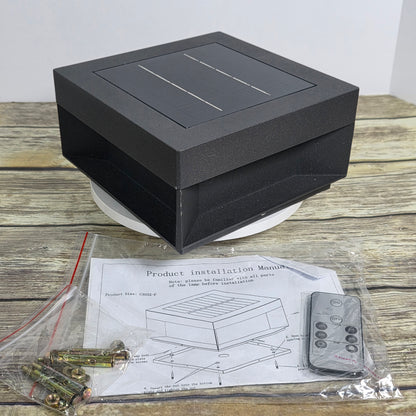 NIOB New MVBT Solar Modern Post Light Flat C3032-F S20