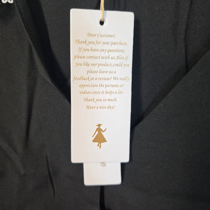 NWT New Belle Pogue Elegant Retro Blouse Black 2XL