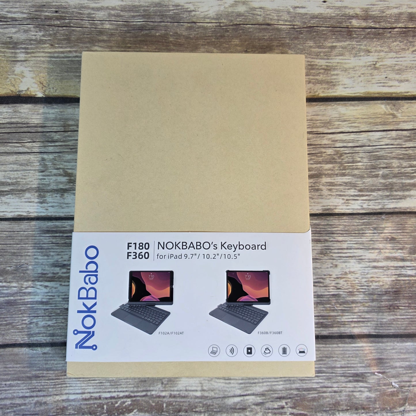 NIOB NokBabo F180 F360 NOKBABO's Keyboard iPad 9.7" /  10.2" / 10.5" Black