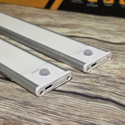 NIB New J & Y INFINITE LED Motion Sensor Lights 2 Pack White Rechargeable