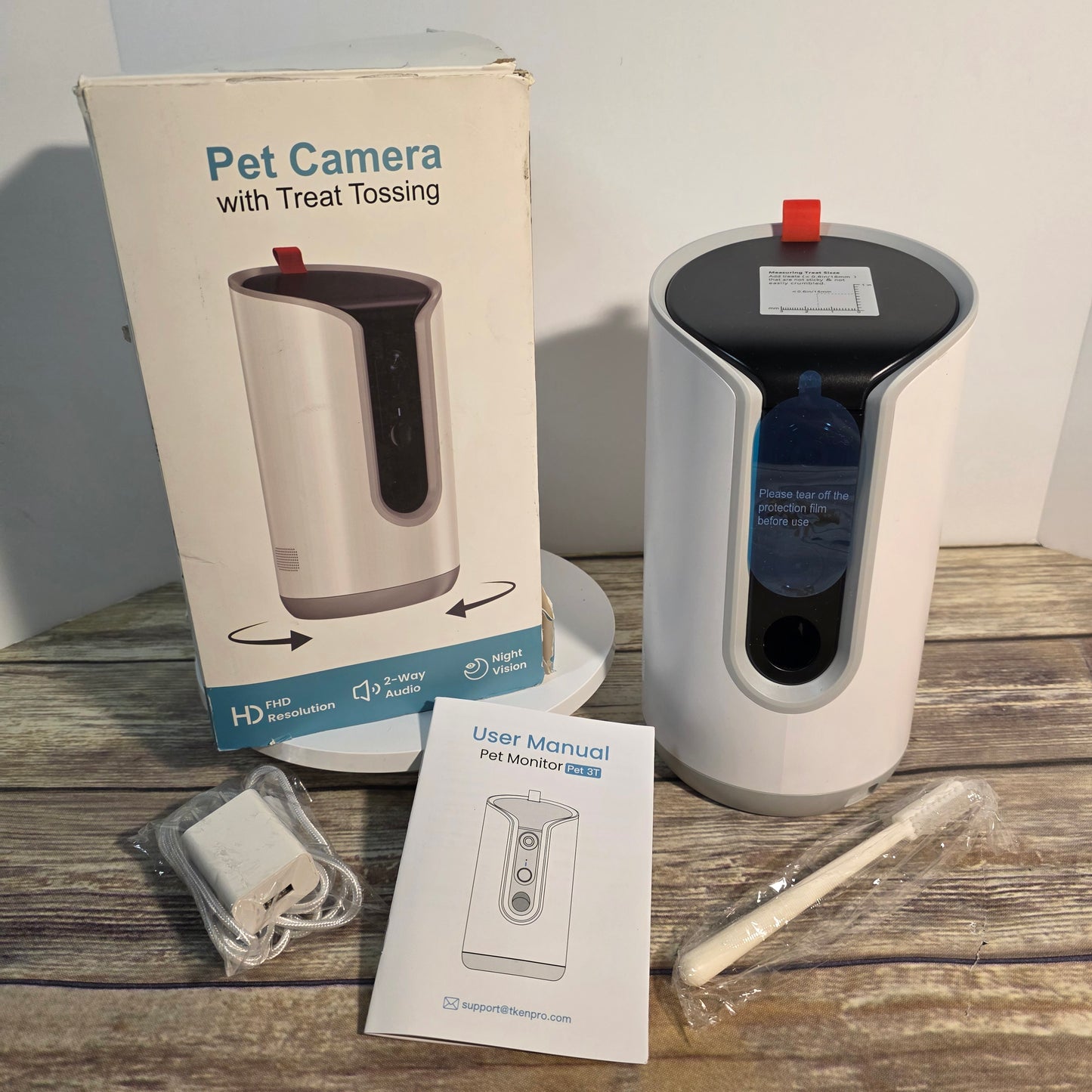 NIOB New TKENPRO 2-Way Audio Pet Camera with Treat Tossing with Night Vision