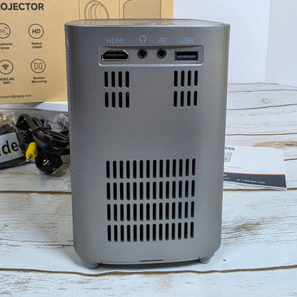NIB New EGJSG 1080P Portable Projector V3 Gray 5G&2.4G WiFi