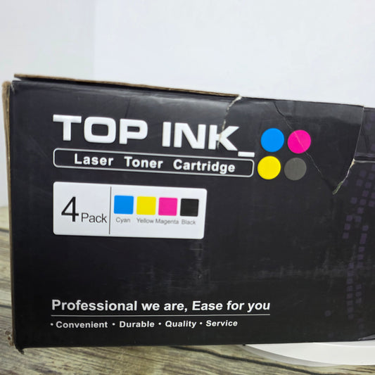 NIB New TOP INK Toner Cartridge TP-BRTN221S | 225H(U)-4 Pack BROTHER