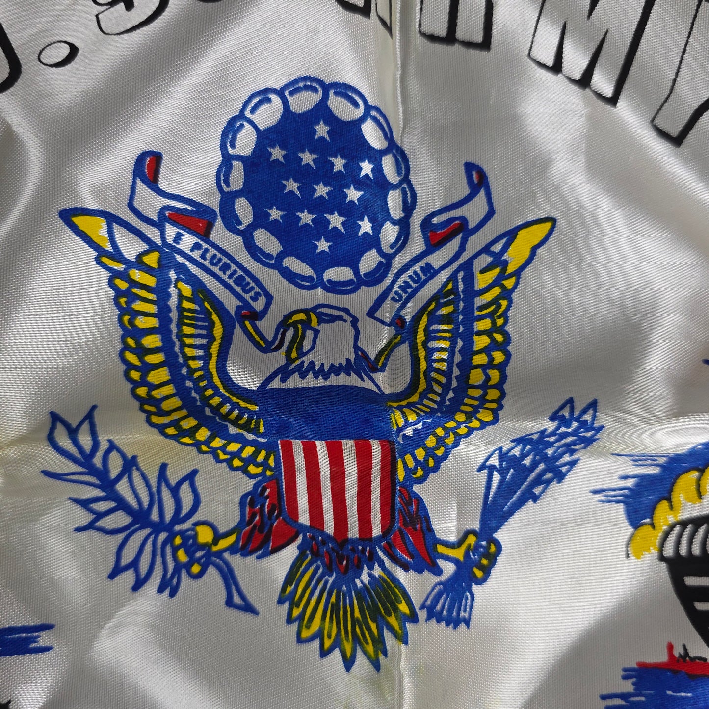 Vintage U.S. Army Mother's Pillow Sham w/ Fringe Fort Jackson S.C.