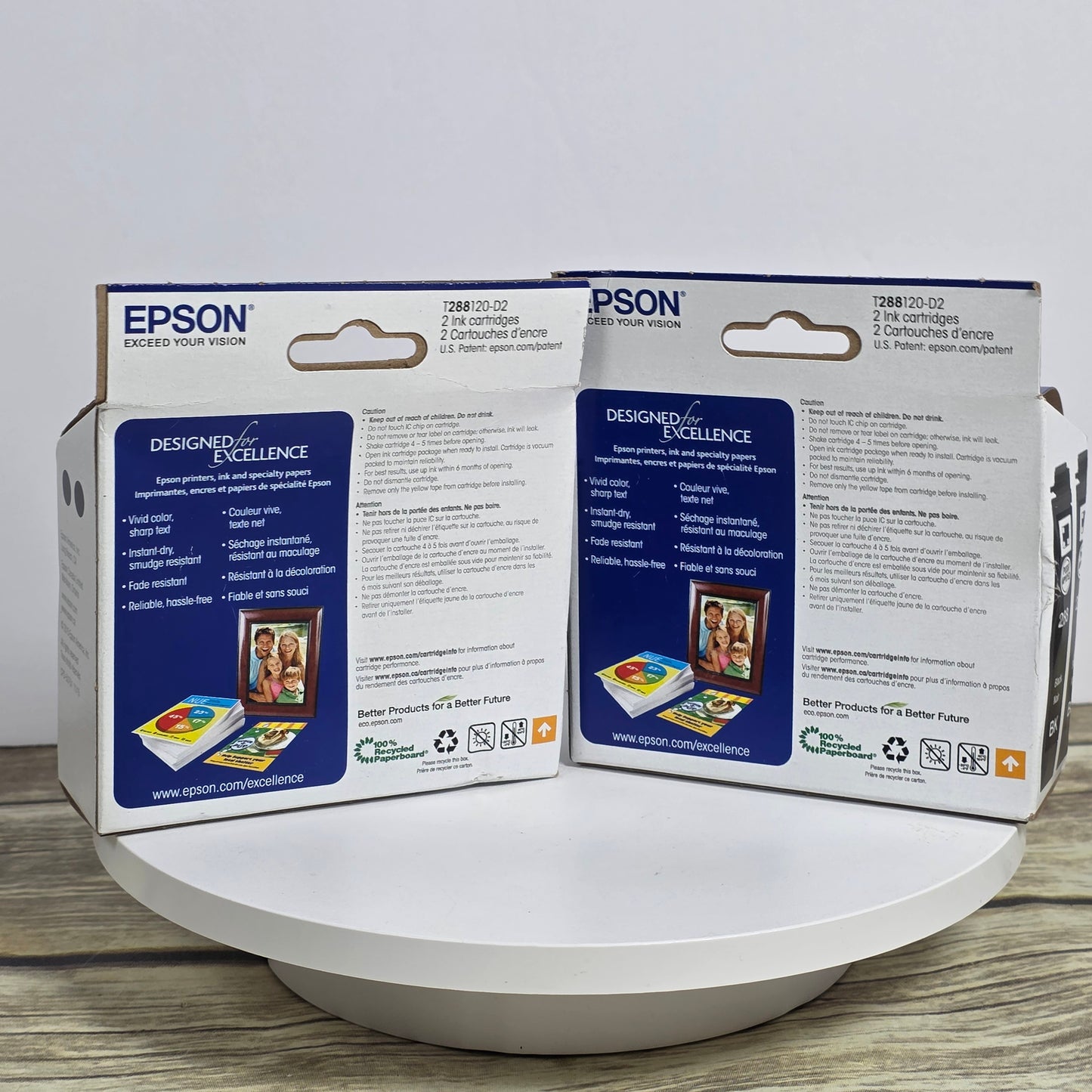 Set of 2 New EPSON 288 Standard Capacity DuraBrite Ultra Ink Cartridge 2-Packs