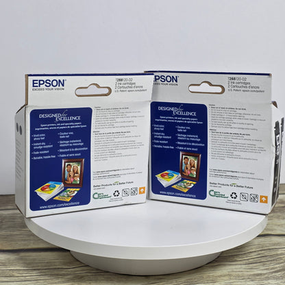 Set of 2 New EPSON 288 Standard Capacity DuraBrite Ultra Ink Cartridge 2-Packs