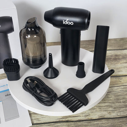 NIOP Idoo Air Duster with Attachments I-G-02 Black