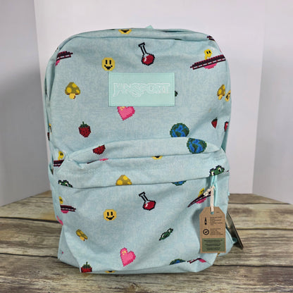 NWT New JANSPORT Backpack Superbreak JS0AQUT Emojis