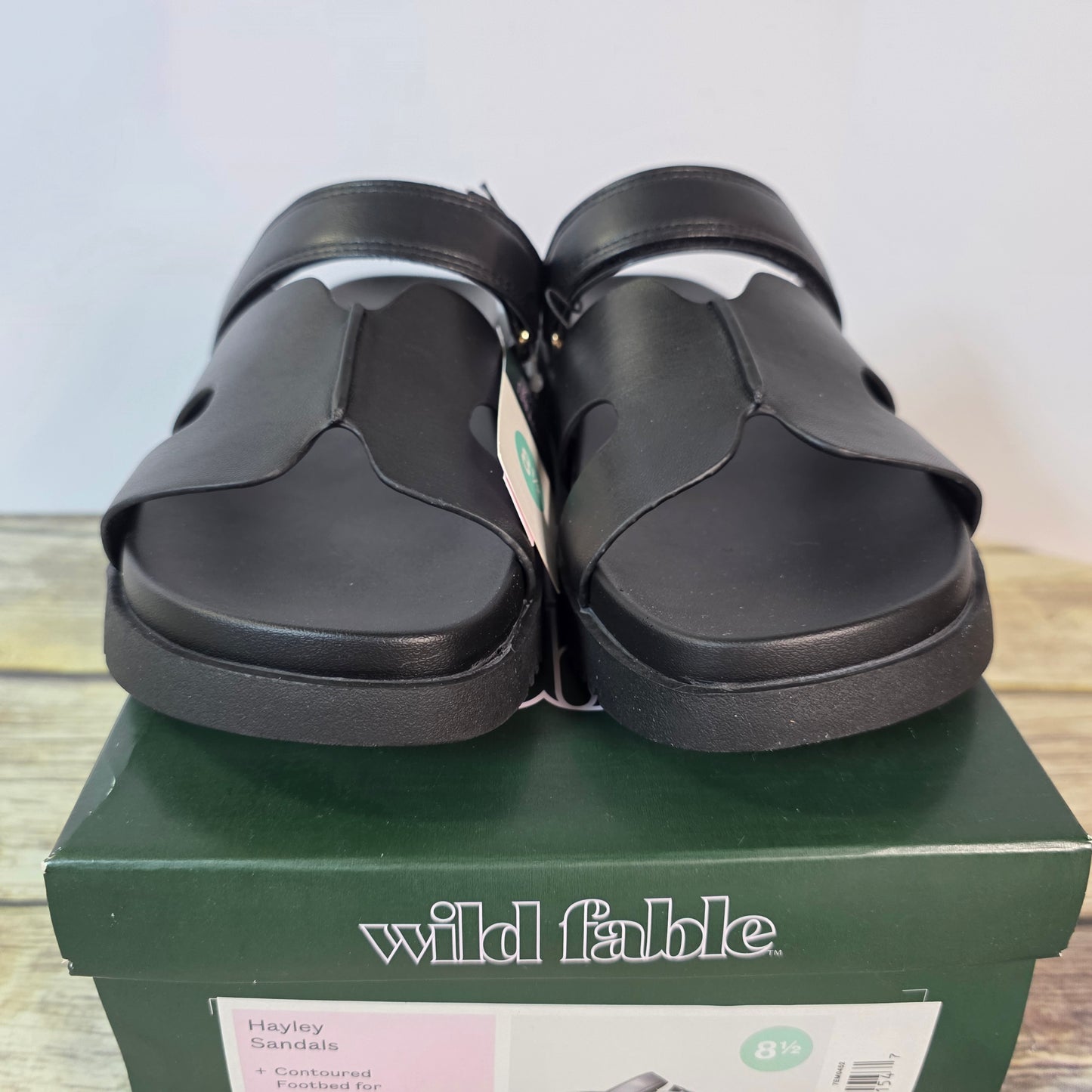 NIB New Wild Fable Haylee Sandals Black Womens 8 or 8.5