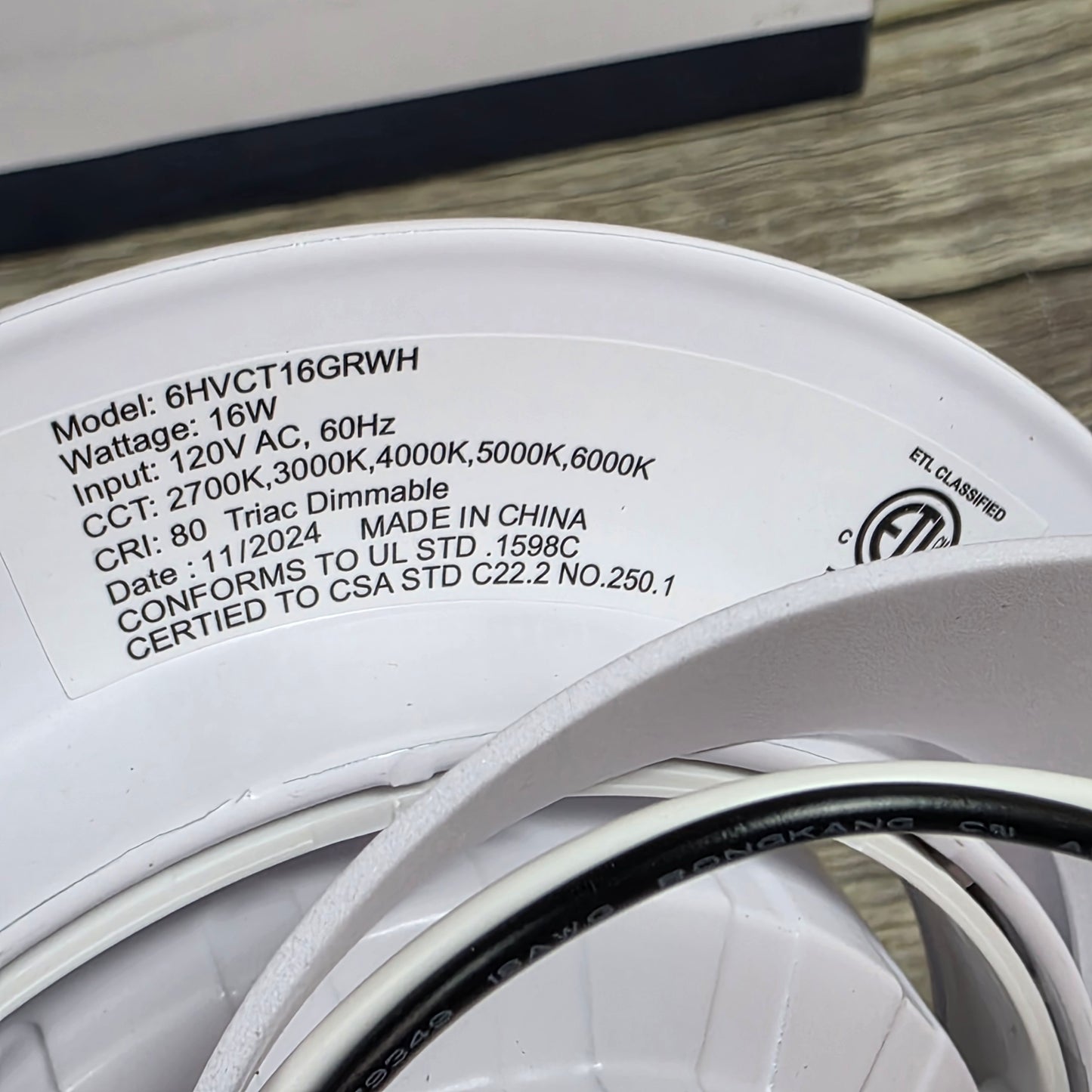 New Amico 6"5CCT IN 1  Gimbal LED Recessed Lights 4 Pack