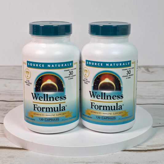 2 Bottles New Source Naturals Wellness Formula Advanced Immune Support