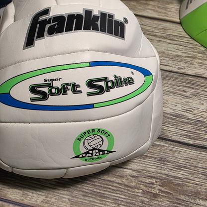 NIOB New Offical Franklin Soft Spike Volleyballs 6-Pack with 1 Hand Pump