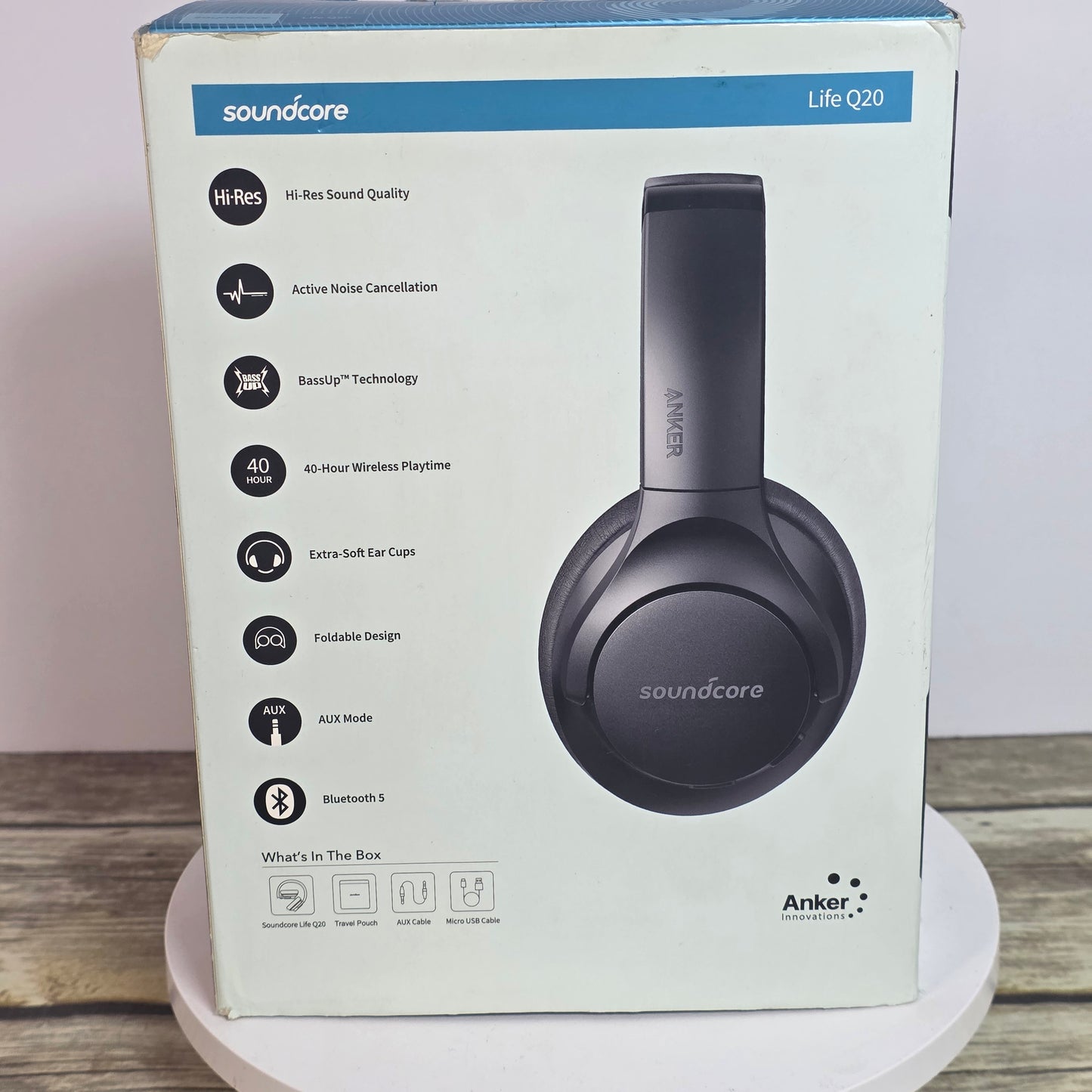 NIOB New Soundcore by Anker Life Q20 Wireless ANC Headphones