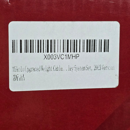 NIOB New MIKOLO Home Gym Upgraded Weight Pulley System Set 2023 Version