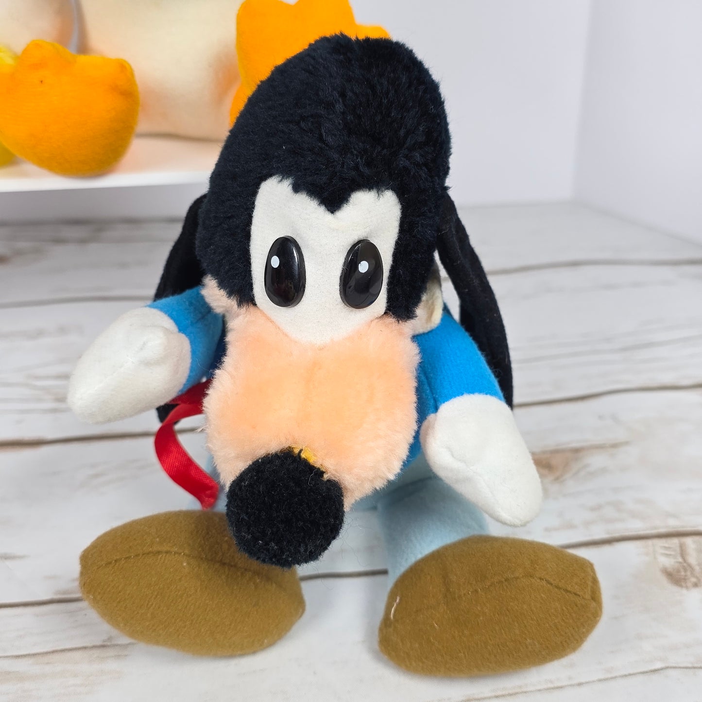 Vintage Walt Disney Plush Characters Mickey Mouse Donald Duck Goofy Pinocchio