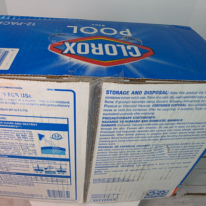 Clorox® Pool&Spa™ Shock Clear, for Crystal Clear Swimming Pool Water, Swim-ready in 15 minutes, Suitable for vinyl pools (12-Pack)